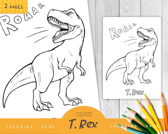 Dino coloring page dinosaur printable dino party dinosaur activities printable coloring page dinosaur party birthday trex dinosaur