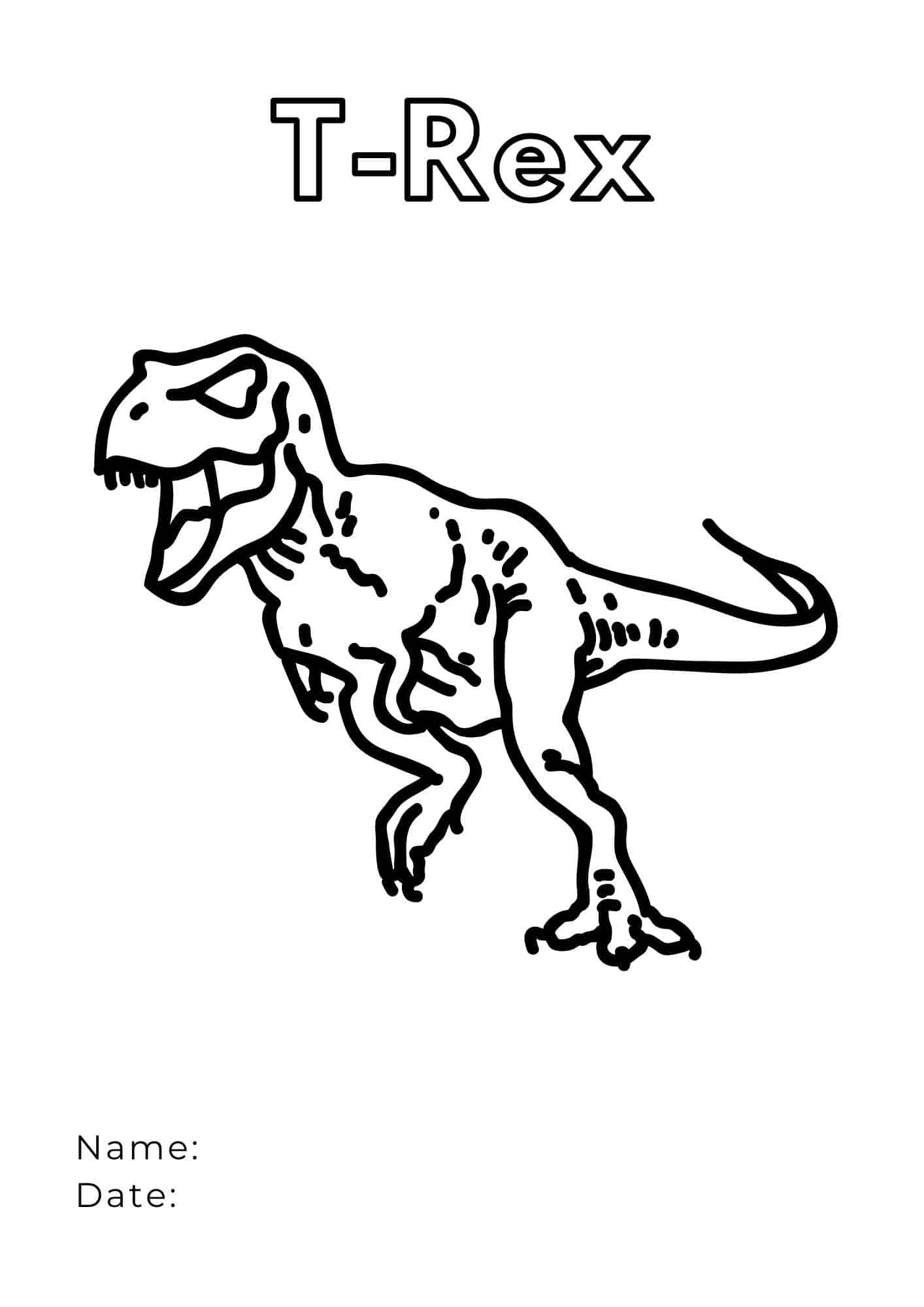 T rex coloring pages ðð dive into prehistoric adventures