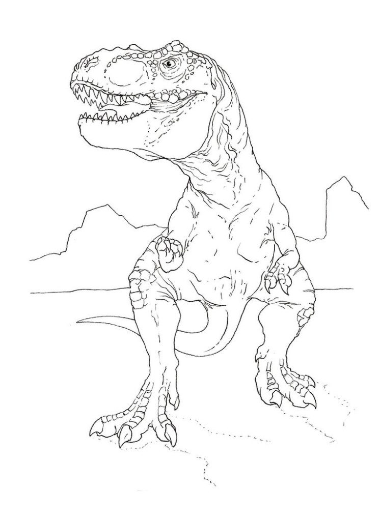 Trex coloring pages