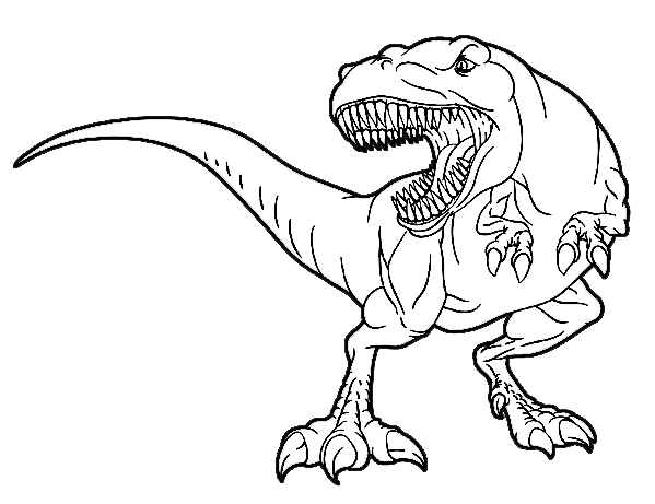 Tyrannosaurus rex coloring pages printable for free download