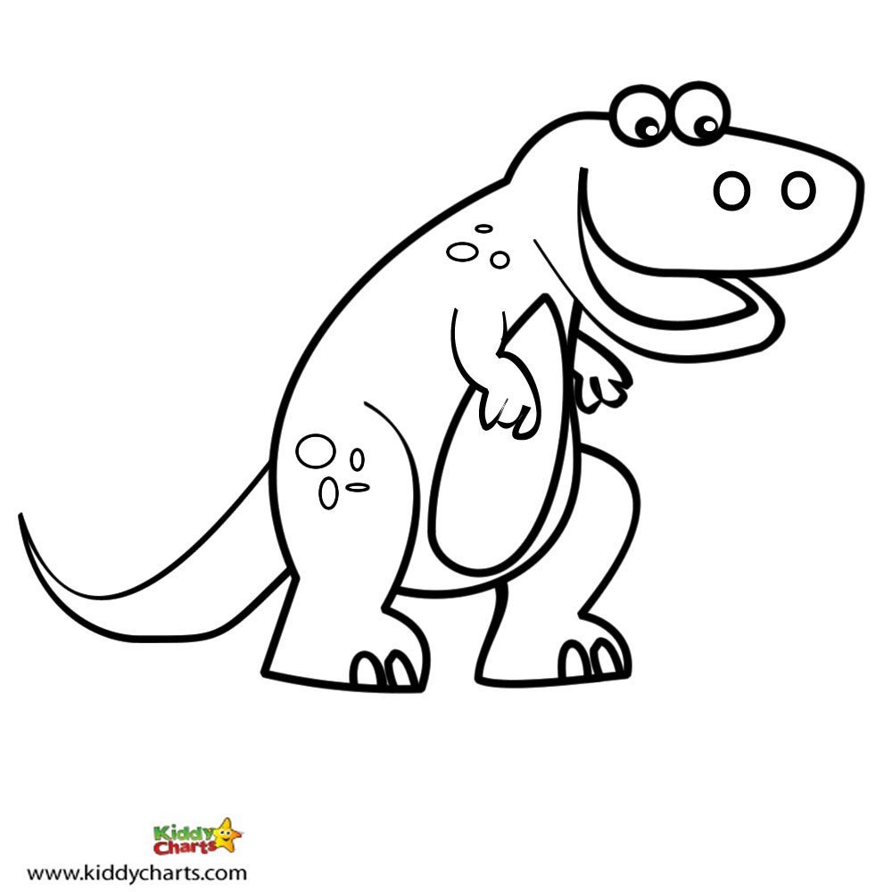 Free dinosaur coloring pages let the t
