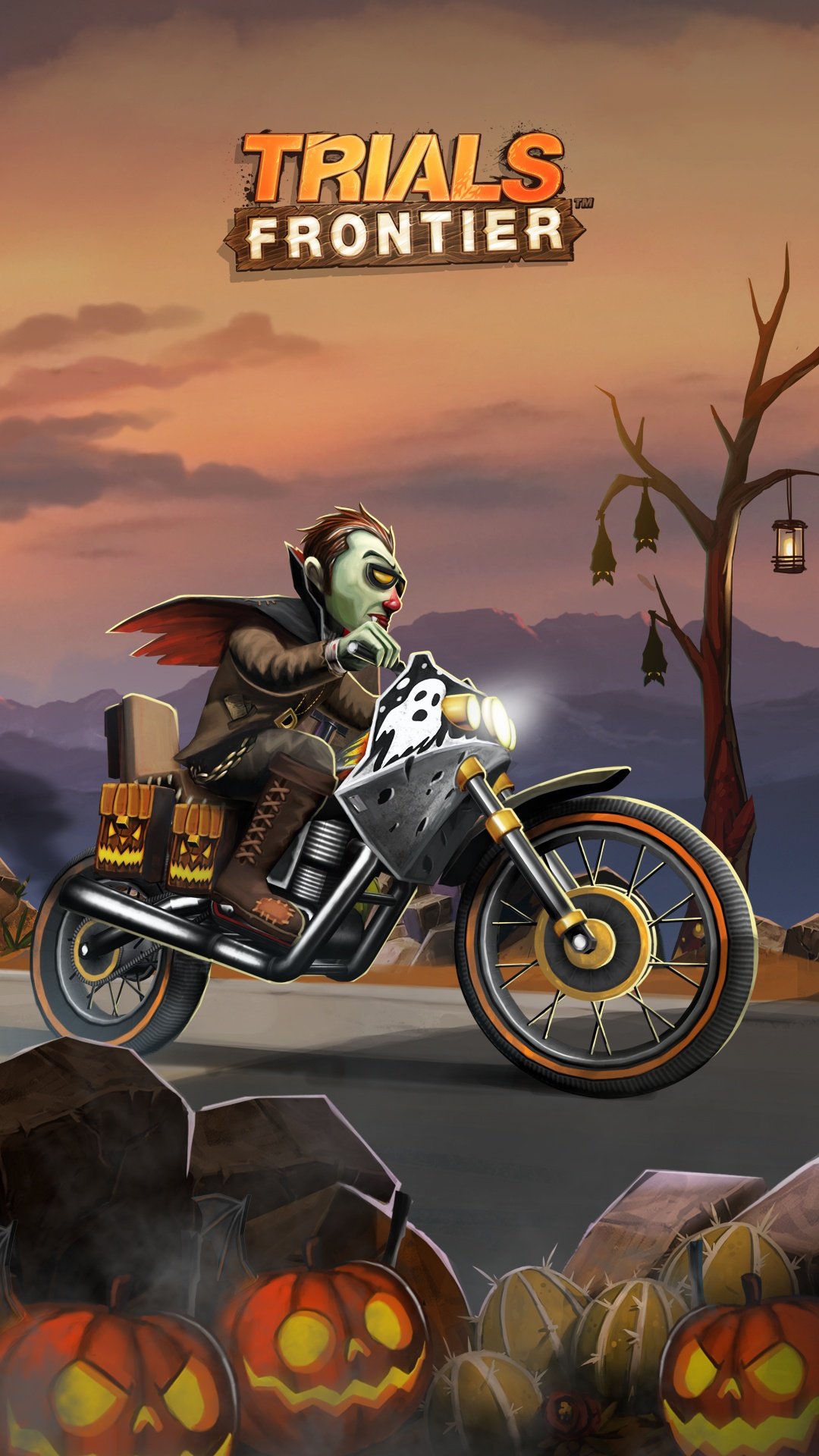 Trials frontier on riders heres a spooky new wallpaper for your mobiles download