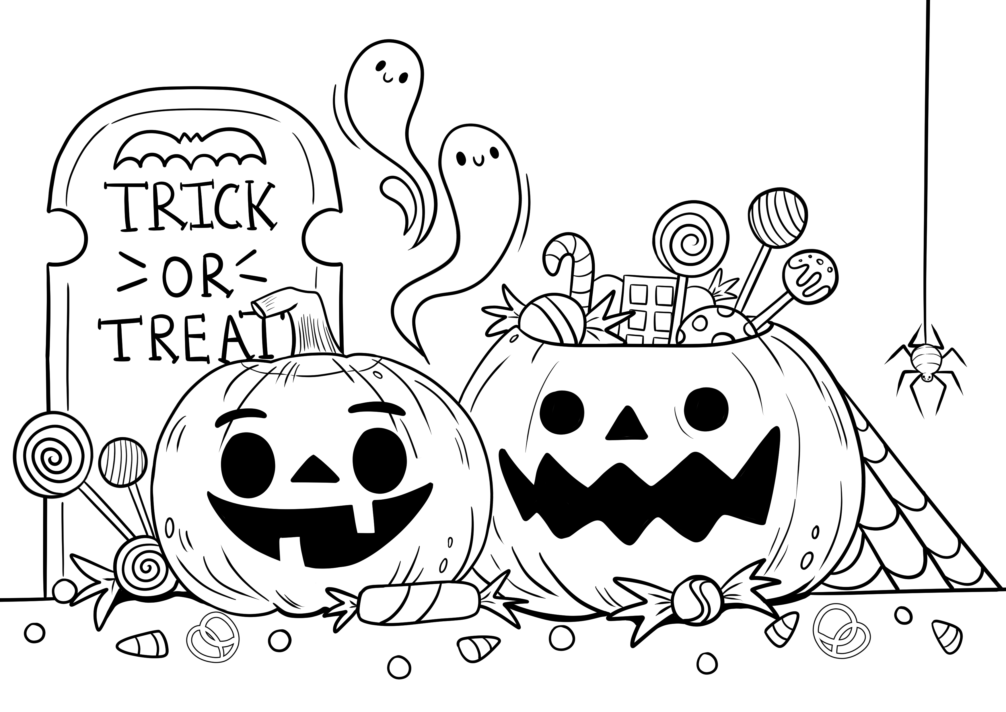 Halloween coloring page
