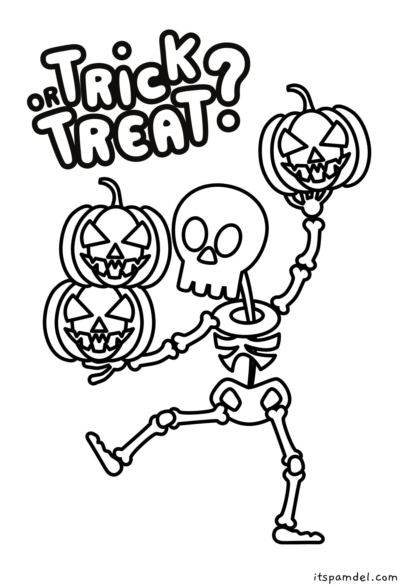 Free printable halloween coloring pages for kids its pam del