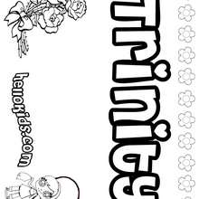 Trinity coloring pages