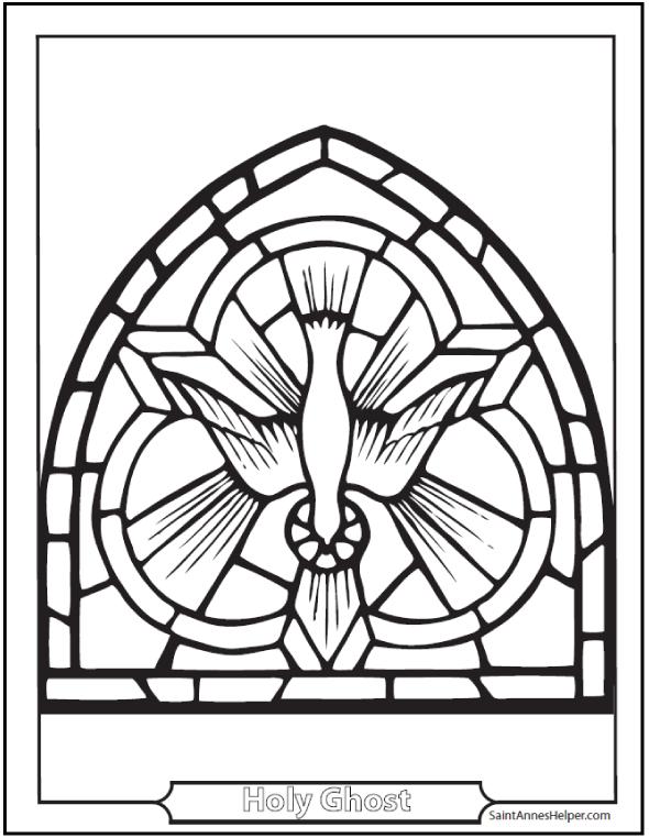 Holy ghost coloring page âïâï symbol of the blessed trinity