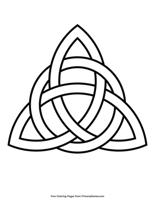 Celtic trinity knot coloring page â free printable pdf from