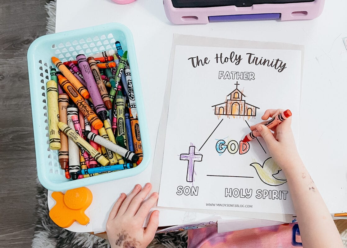 Free printable holy trinity coloring pages for kids mindy jones blog