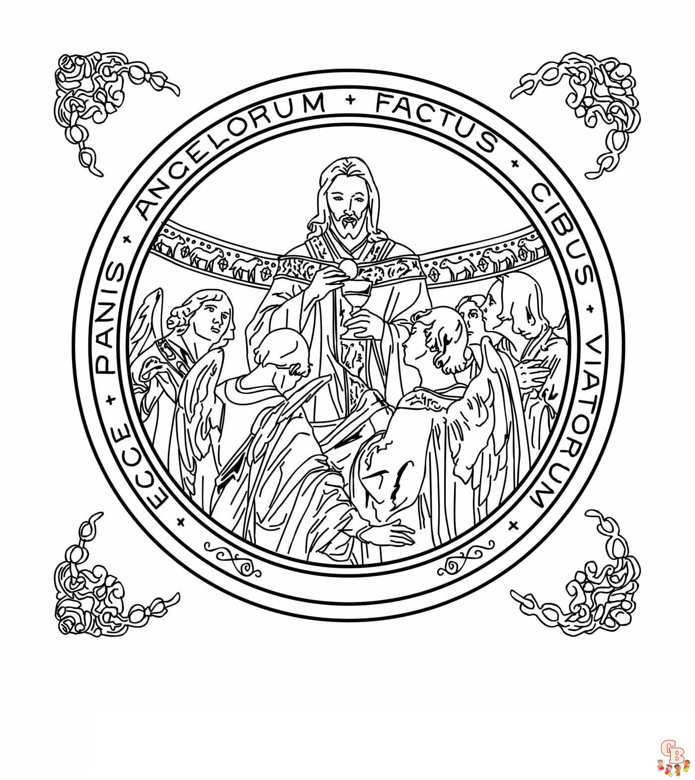 Printable catholic coloring pages free for kids and adults