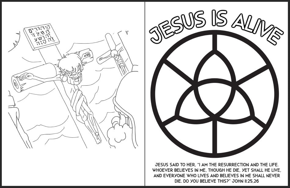 Easter coloring page bundle