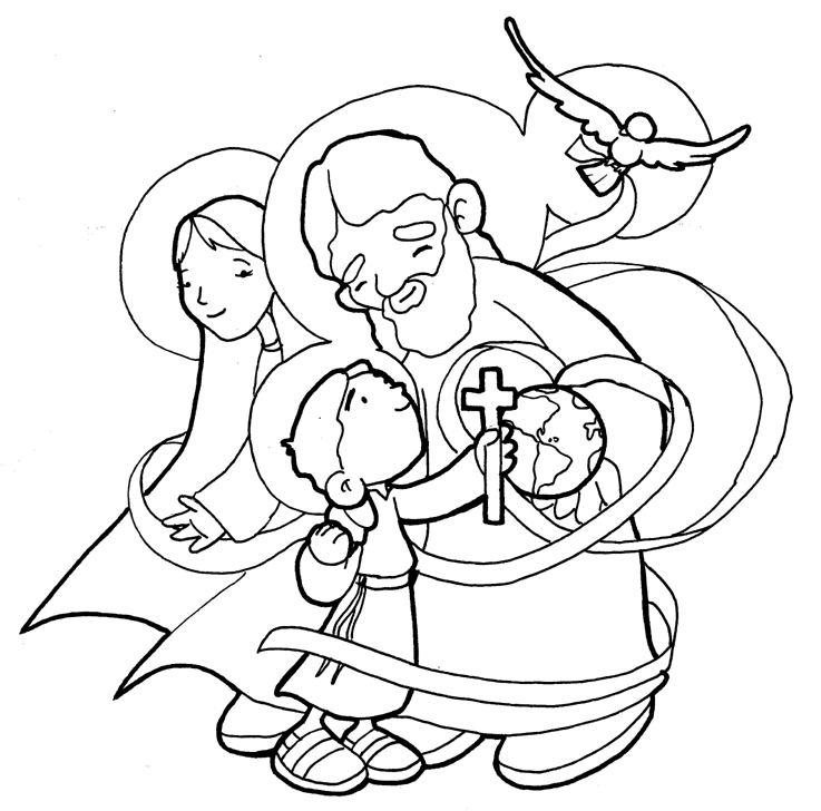 Coloring pages holy trinity coloring pages
