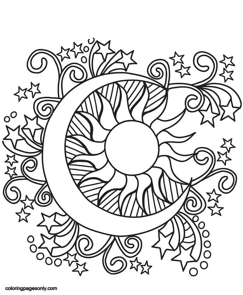 Trippy coloring pages printable for free download