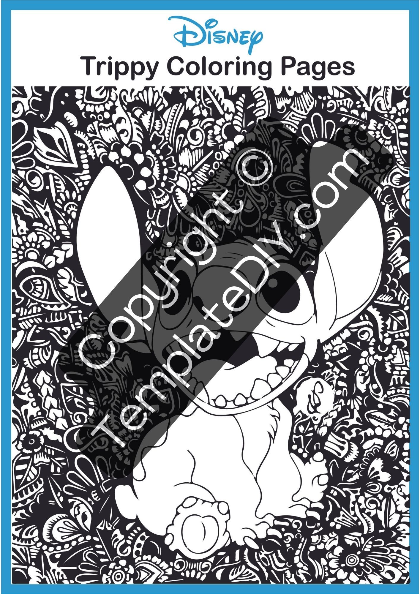 Disney trippy coloring pages printable template in pdf coloring pages trippy disney coloring pages