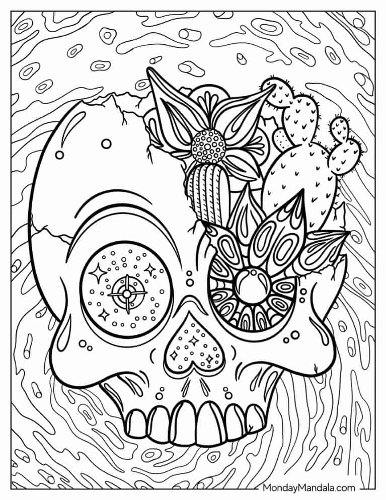 Trippy coloring pages free pdf printables