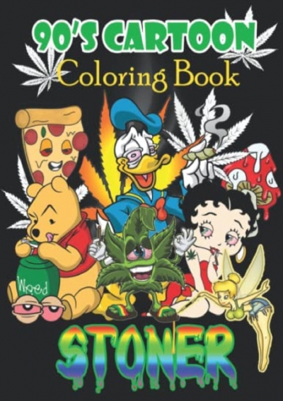Pdf download s cartoon stoner coloring book stoner dãsnãy coloring book for adults featuring trippy psychedelic coloring pages adult weed coloring book for relaxation and stress relief read book