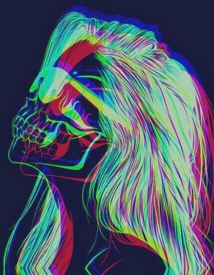 Lets get negative and be bone deep with each other weed art trippy psychedelic art weed art