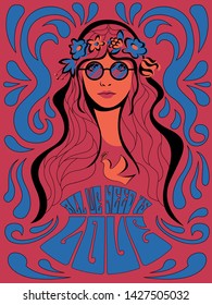 Psychedelic girl images stock photos vectors