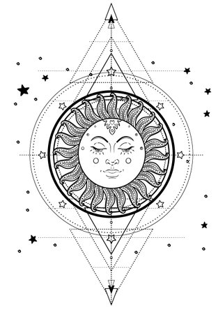 Adult coloring pages sun moon stock illustrations cliparts and royalty free adult coloring pages sun moon vectors