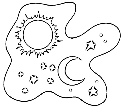 Sun and moon coloring page free printable coloring pages