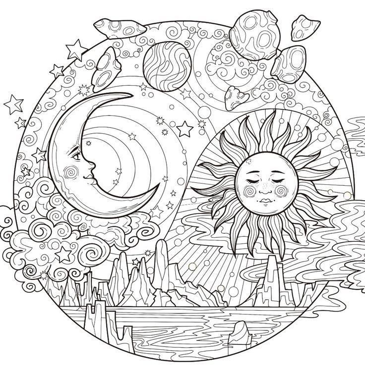 Pin by xiuh cast on princess moon coloring pages witch coloring pages mandala coloring pages