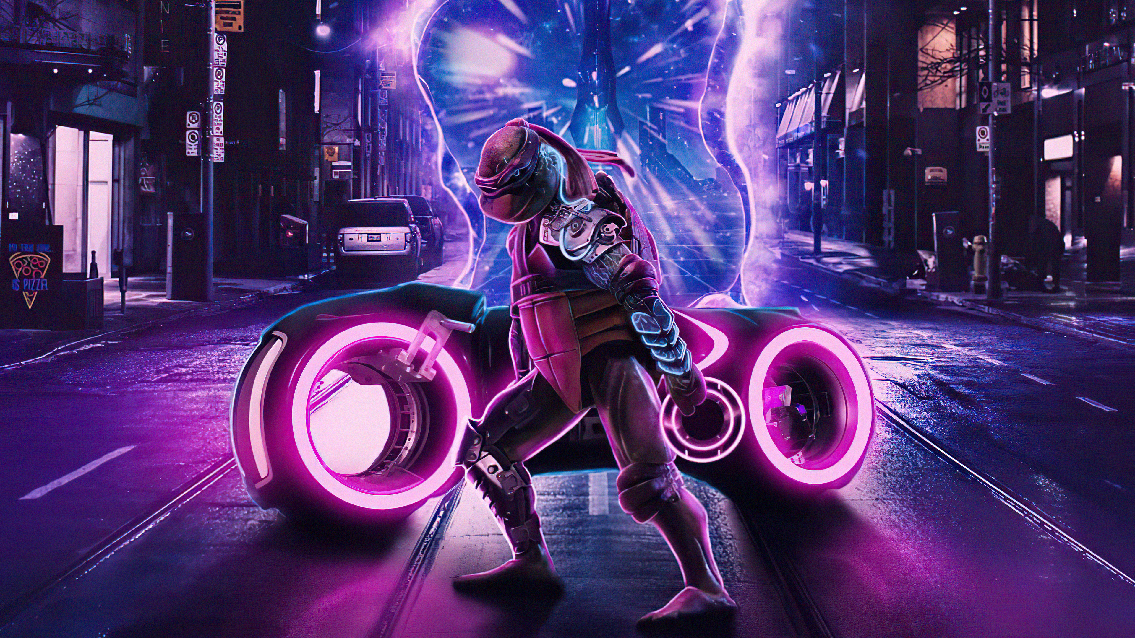 Scifi tmnt tron bike k hd artist k wallpapers images backgrounds photos and pictures