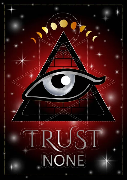 Trust no one vector art stock images