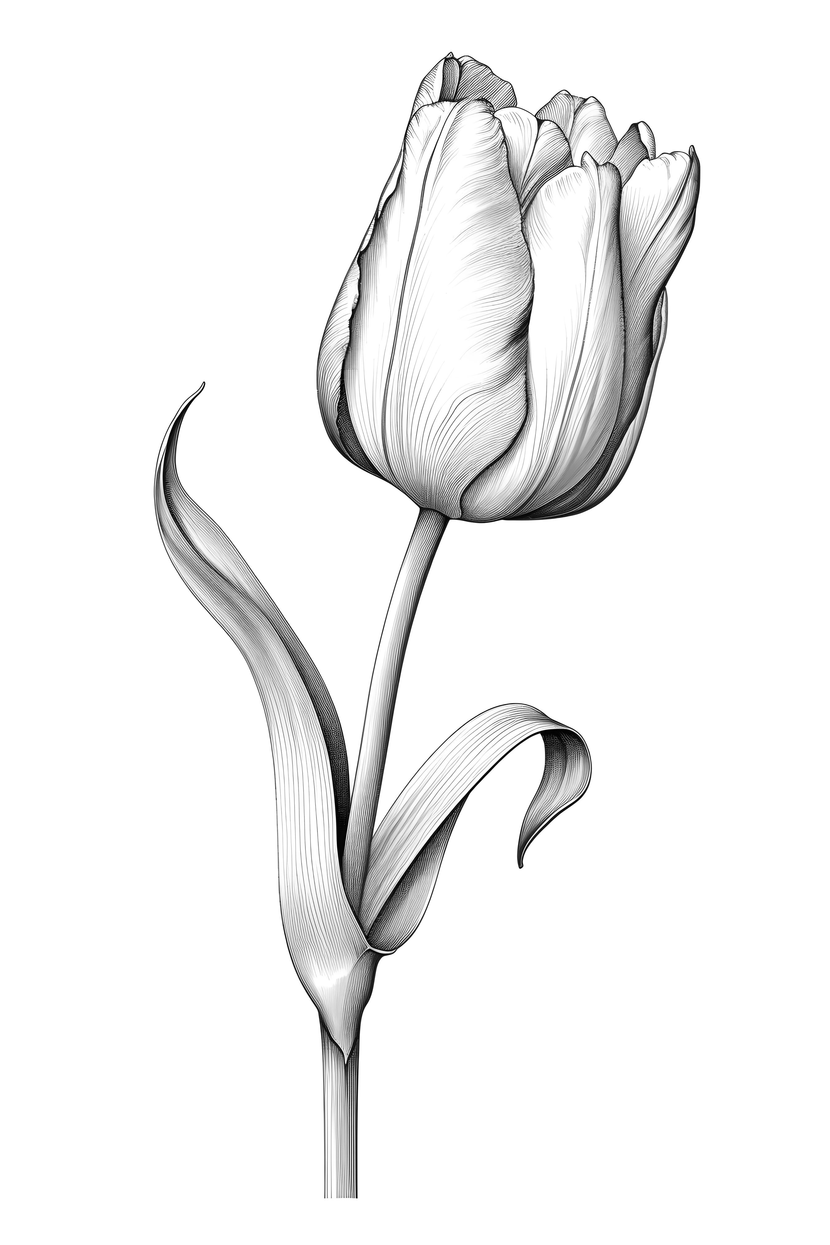 A tulip flower coloring pages for adults ðñðððððº