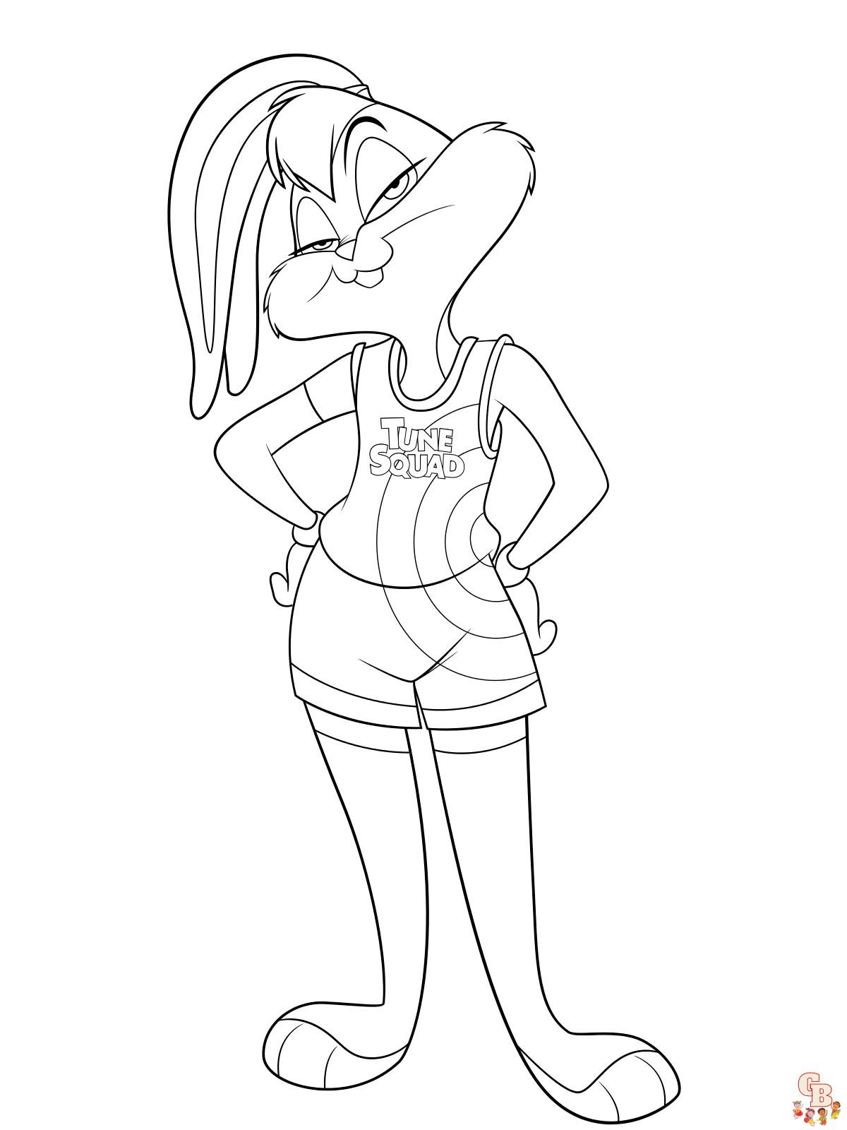 Free printable space jam coloring pages for kids