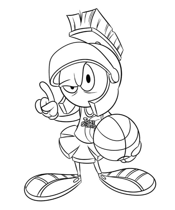 Marvin the martian coloring pages printable for free download