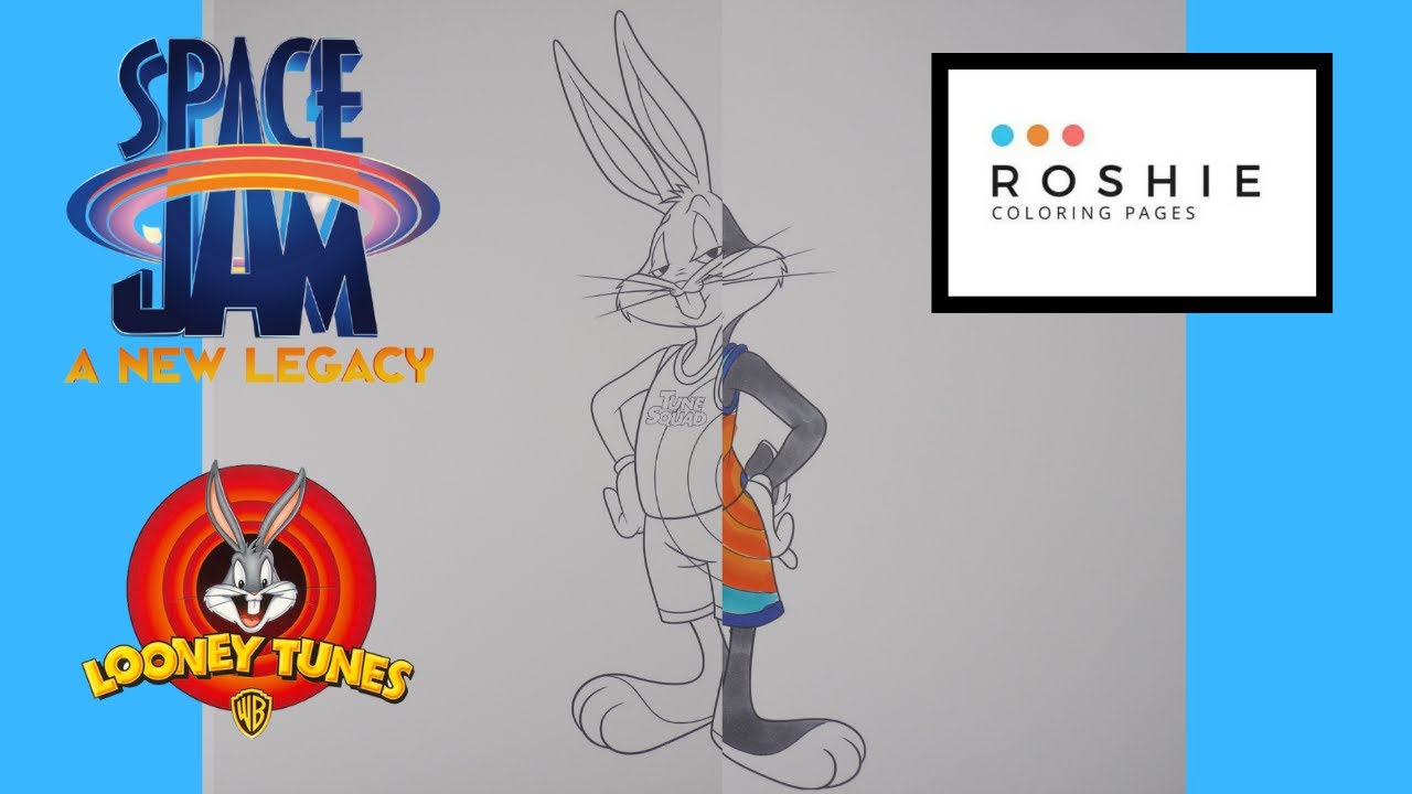 Coloring bugs bunny space jam a new legacy