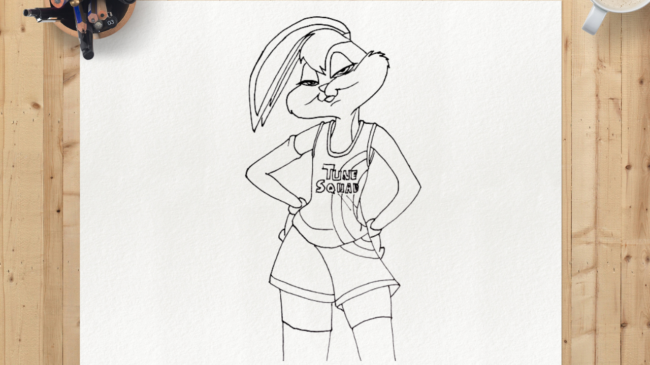 How to draw lola bunny space jam drawing tutorial draw by shymsart ranimesketch