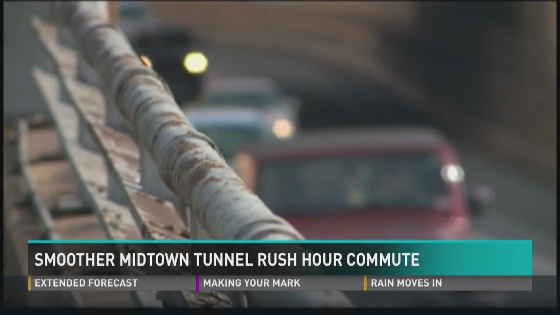 Midtown tunnel rush hour mute being less congested