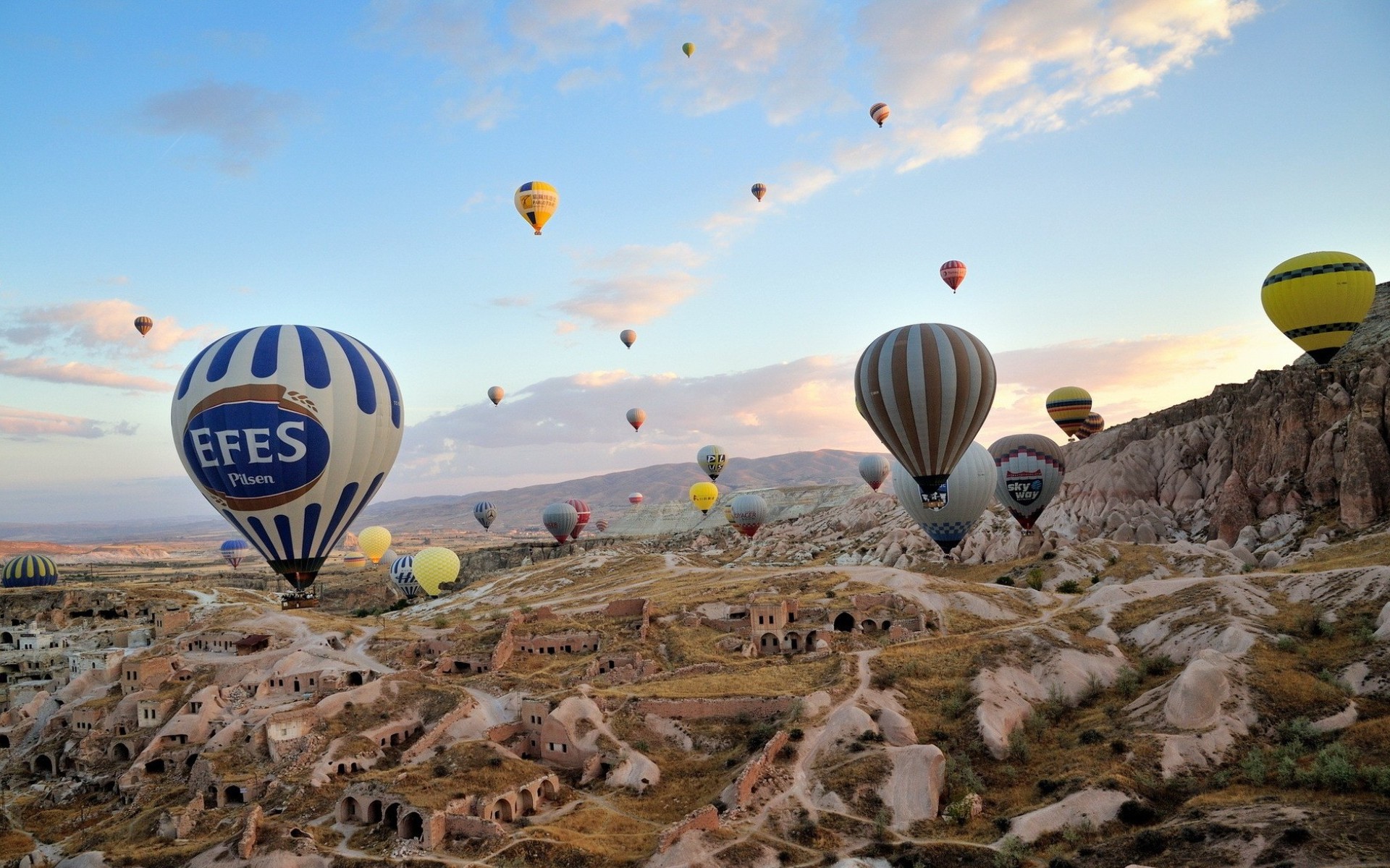 Hd desktop turkey cappadocia vehicles hot air balloon download free picture