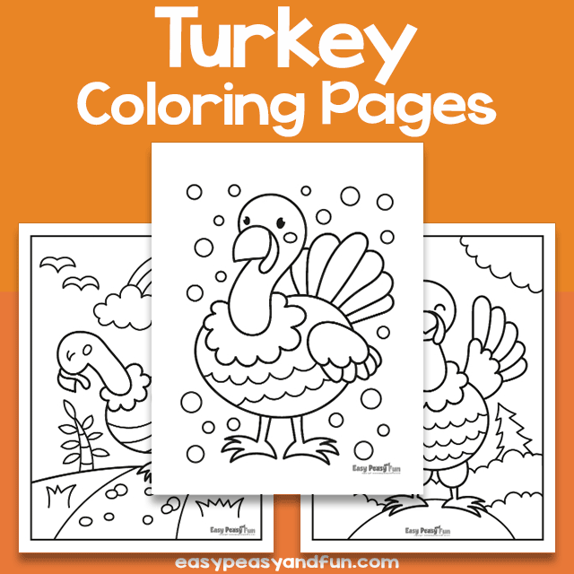Turkey coloring pages â easy peasy and fun hip