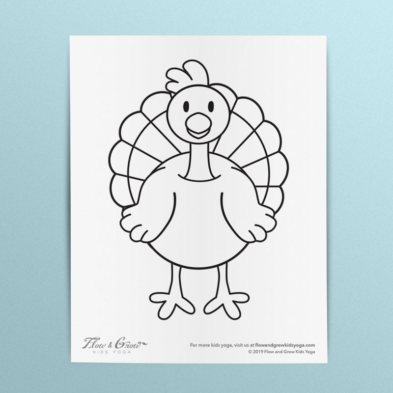 Turkey thanksgiving coloring page downloadable printables for kids