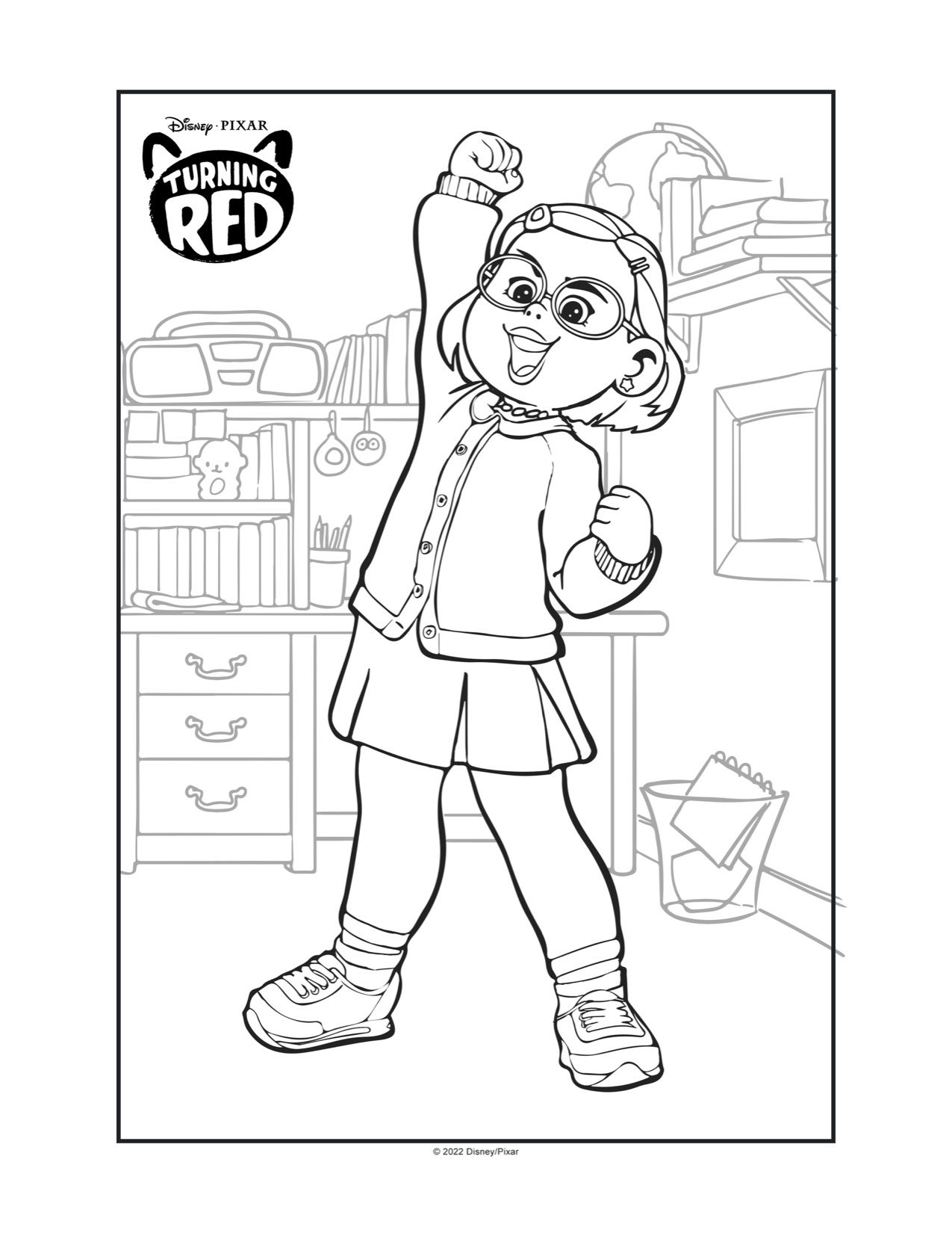 Free printable turning red coloring pages disney coloring pages coloring pages for kids panda coloring pages
