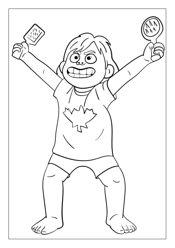 Turning red coloring pages free printable coloring sheets for kids
