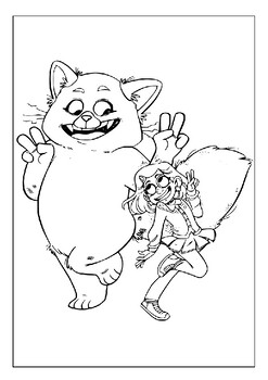 Color your way through mei lees turning red panda transformation for kids