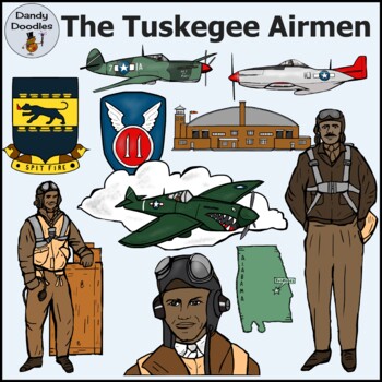 The tuskegee airmen clip art by dandy doodles tpt