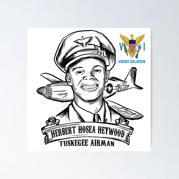 Vi tuskegee airman herbert hosea heywood poster for sale by wearthepositive