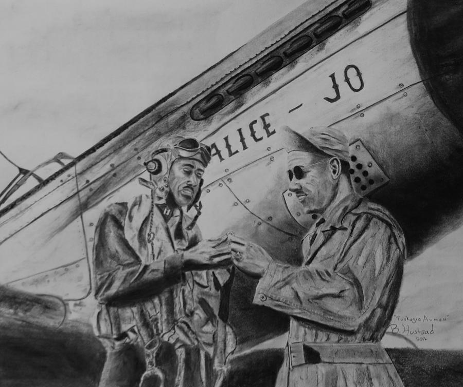 Tuskegee airmen drawing by brian hustead