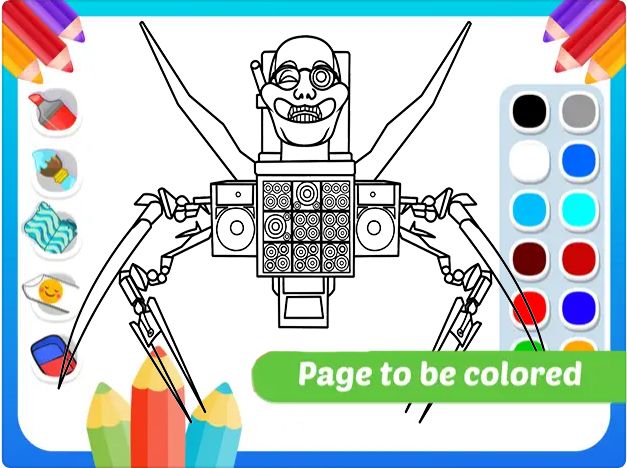 Titan tv man returns coloring android s