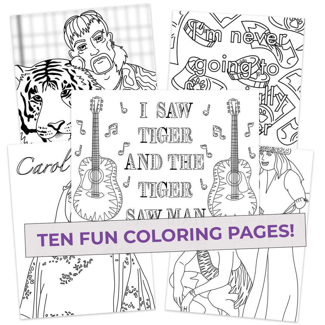 Tv show inspired coloring pages â pop colors