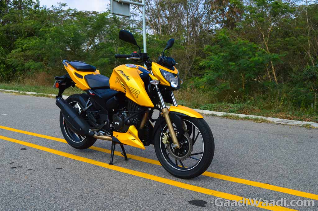 Tvs apache rtr v price specs features review