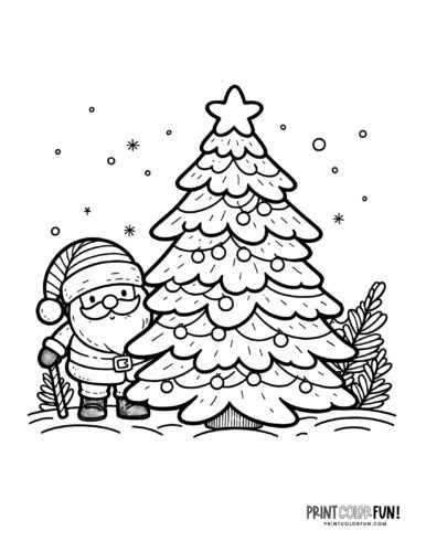 Cute santa claus coloring pages for craft learning fun plus twas the night before christmas at
