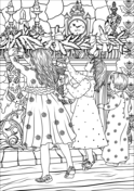 The night before christmas coloring book free coloring pages