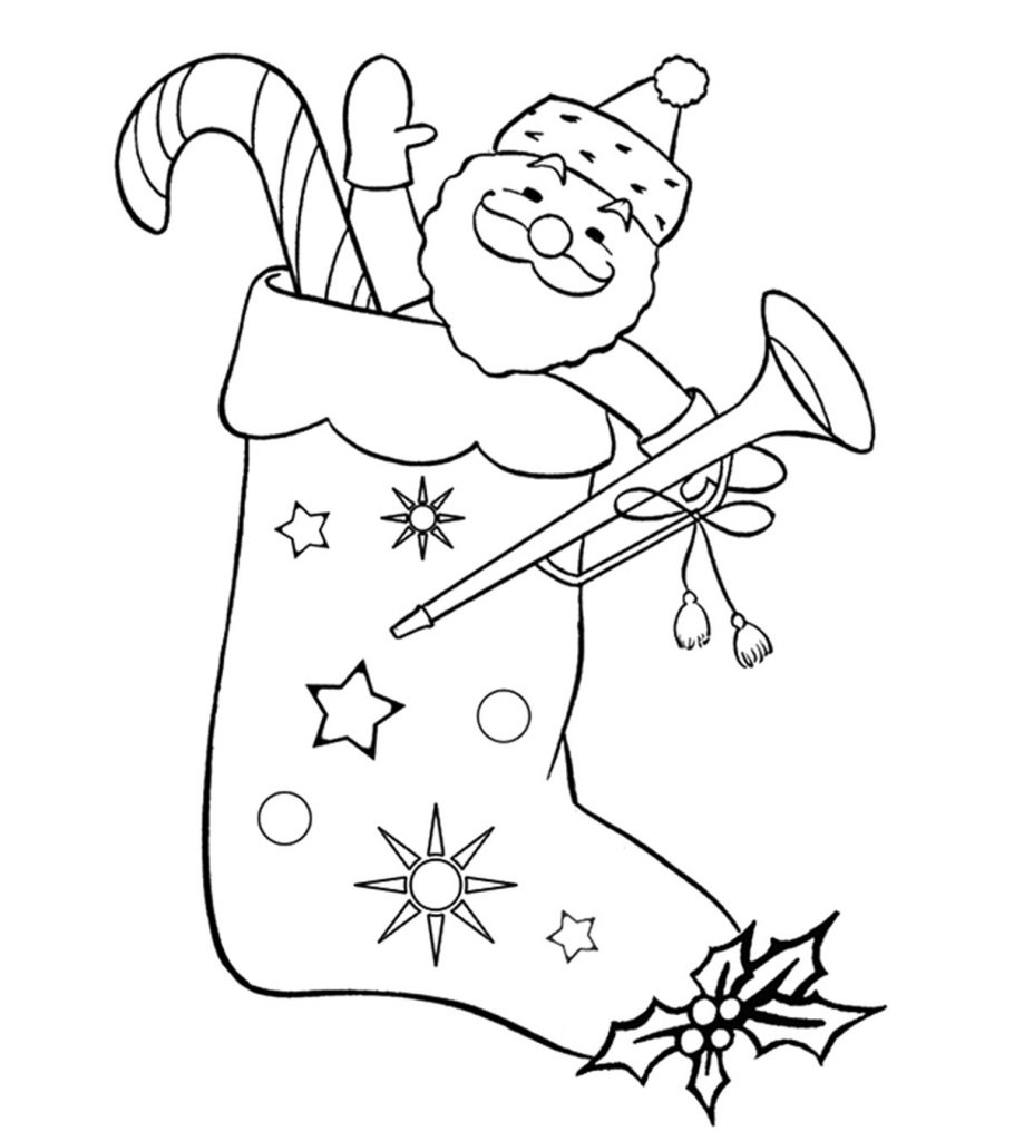 Top free printable christmas stocking coloring pages online