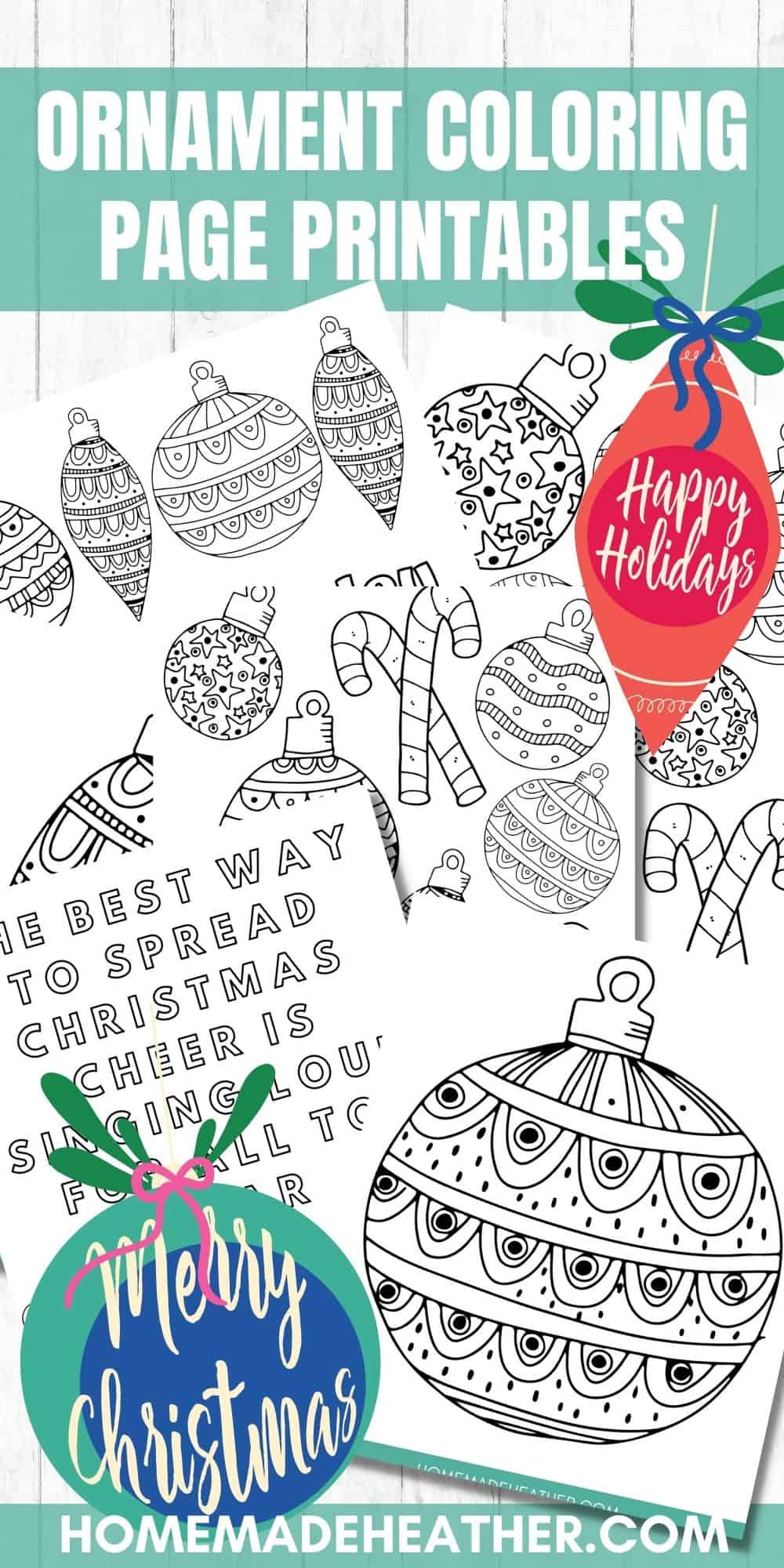 Free printable ornament coloring pages homemade heather