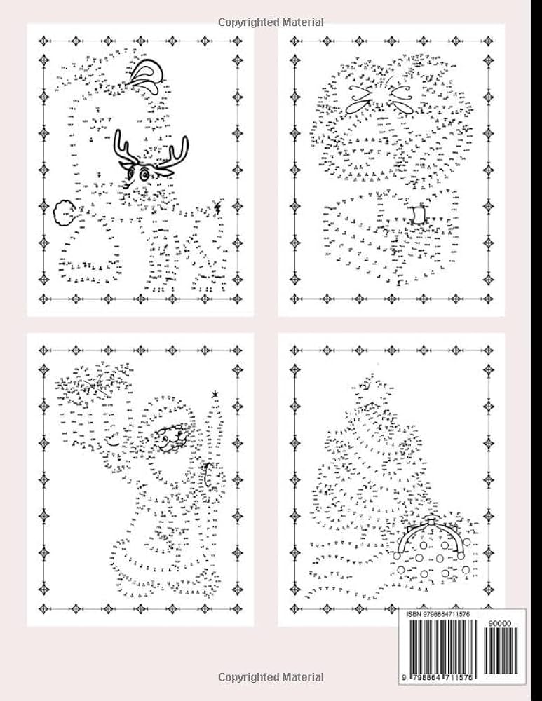 Extreme hard christmas dot to dot book for adults fun and challenging handmade dot to dot puzzles book