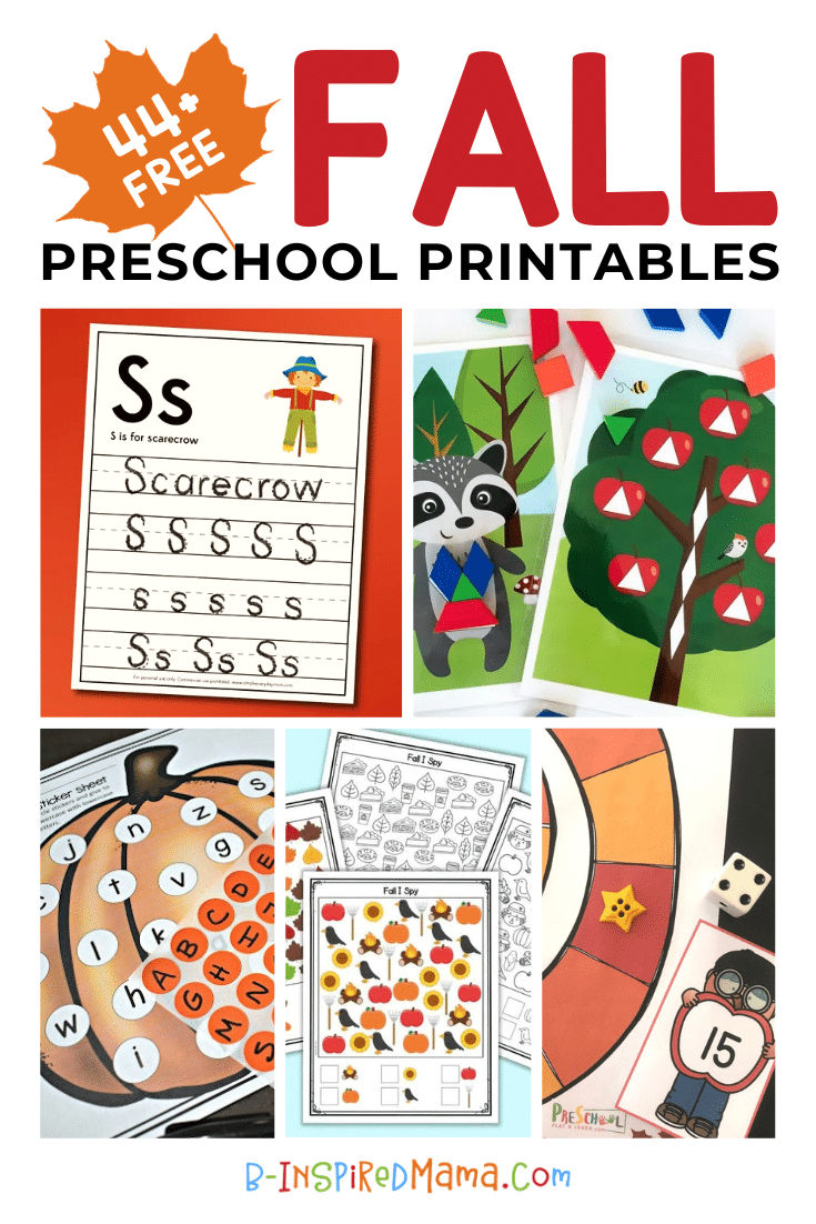The ultimate resource of free fall preschool printables